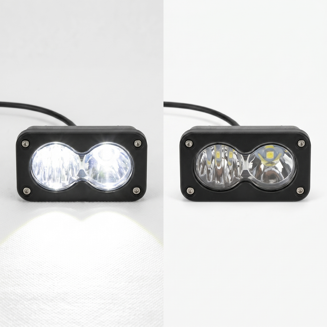 Baja dual LED headlight