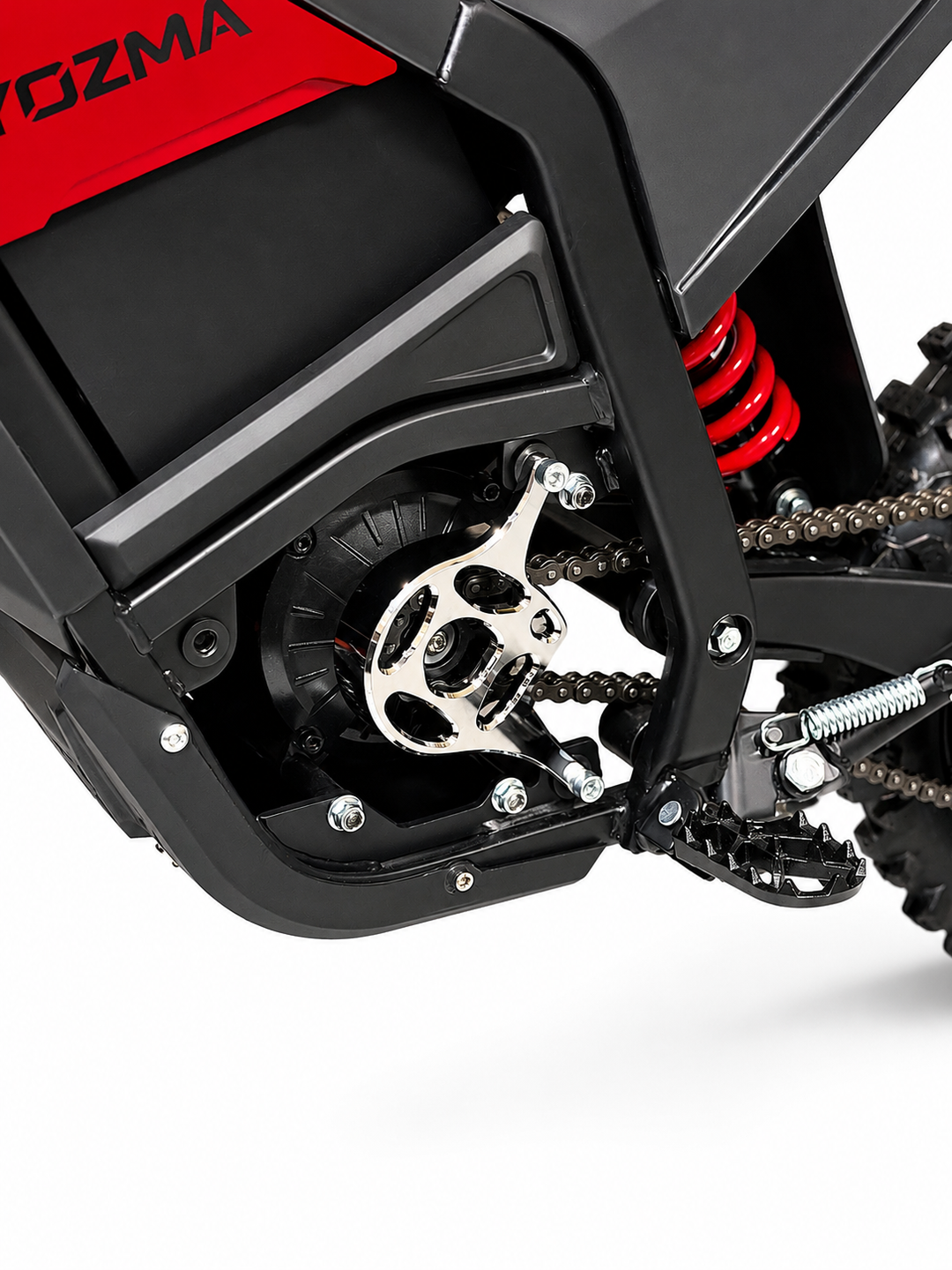 Yozma In-10 metal prickly motor cover in black