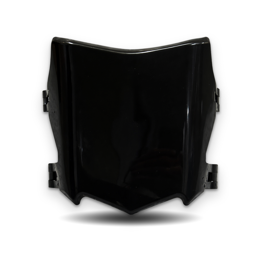 Motocutz style front plate installed on dirt bike