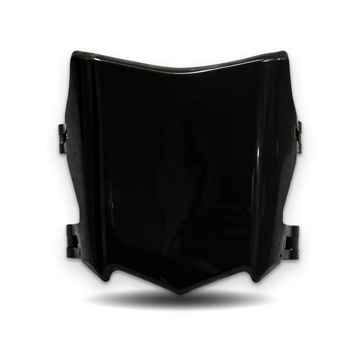 Motocutz style front plate installed on dirt bike