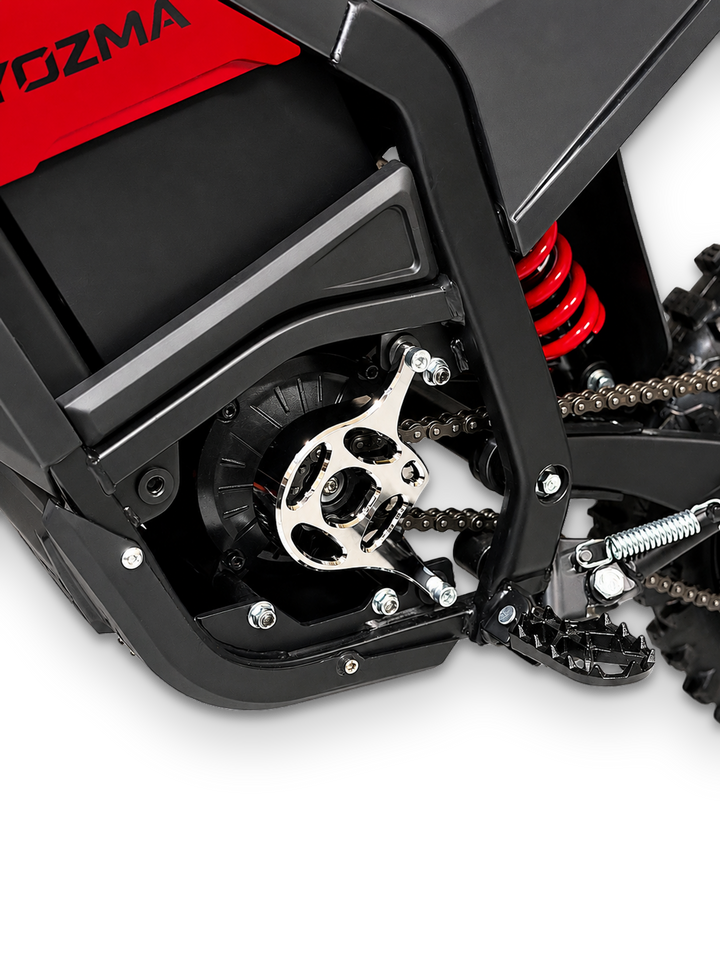 Yozma In-10 metal prickly motor cover in black