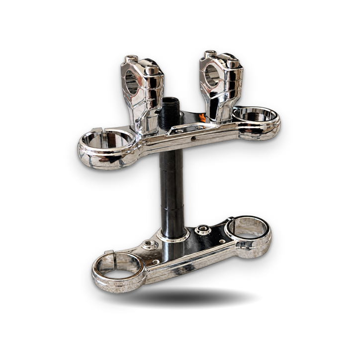 Tuttio Chrome Triple Clamp Set in Mirror Chrome — product view 2