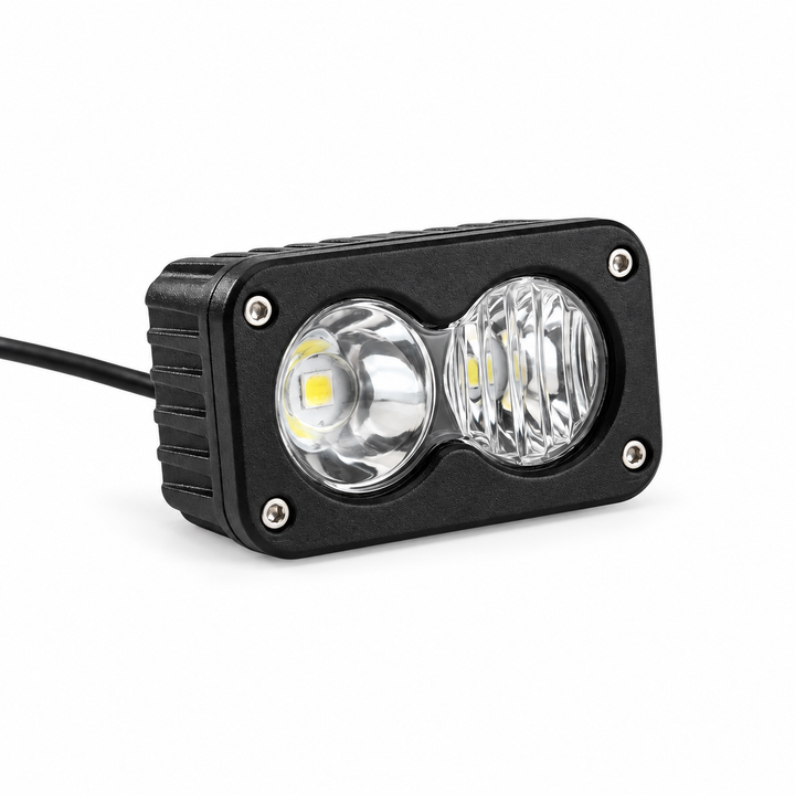 Yozma Baja dual LED headlight on a white background
