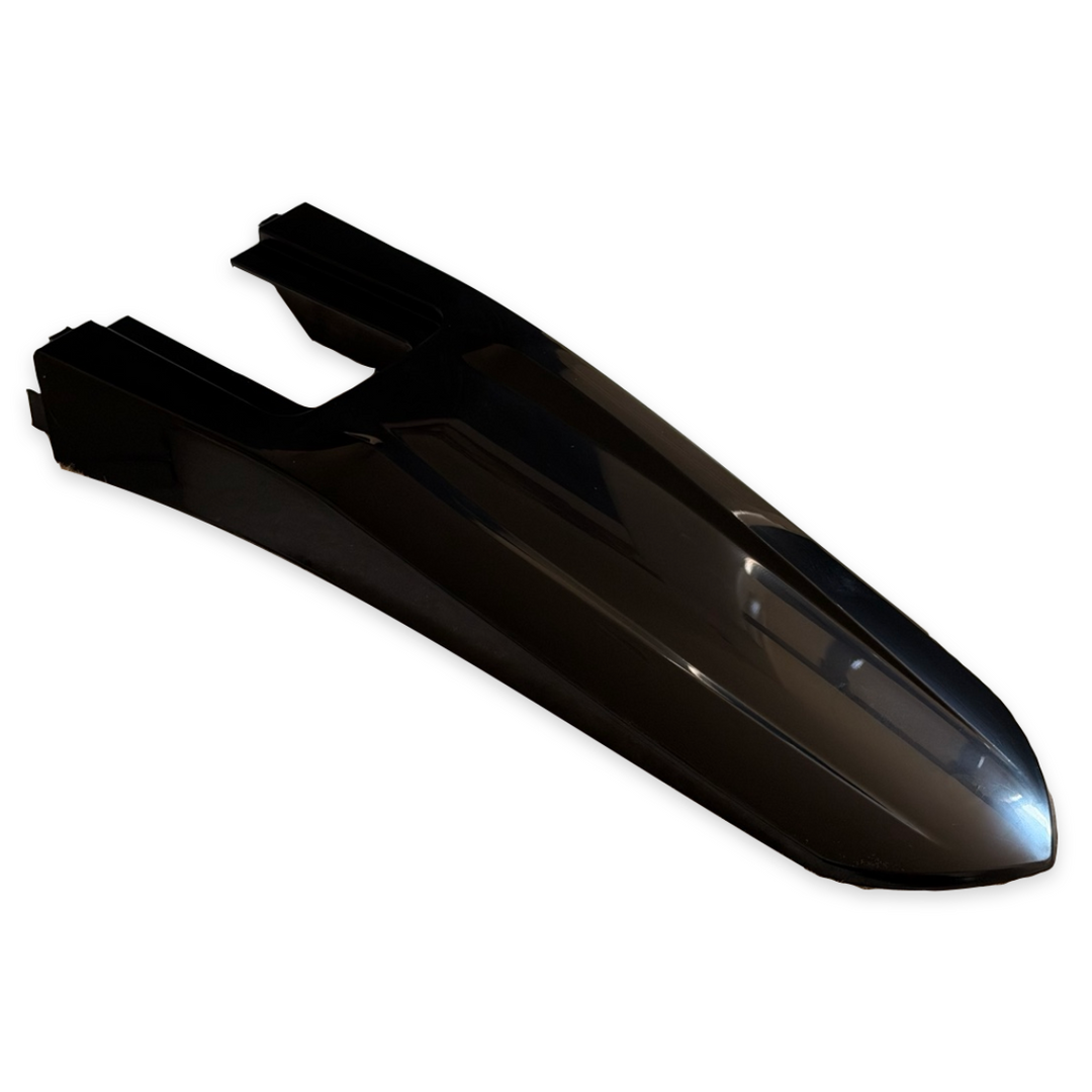 Yozma Extended Rear Fender in Glossy Black, full original photo with clean white background and soft shadow